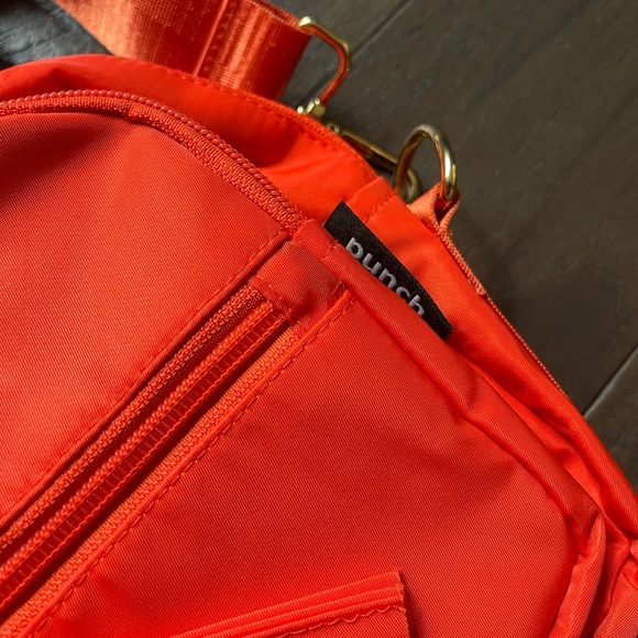 Punch Brand Over the Shoulder/ Crossbody/ Camera Bag Orange Like New! - Picture 2 of 5